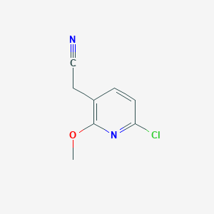 2-(6-Chloro-2-methoxypyridin-3-yl)acetonitrile