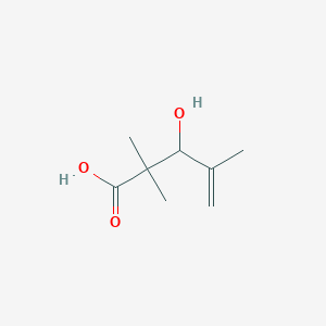 molecular formula C8H14O3 B13614190 3-Hydroxy-2,2,4-trimethylpent-4-enoic acid 