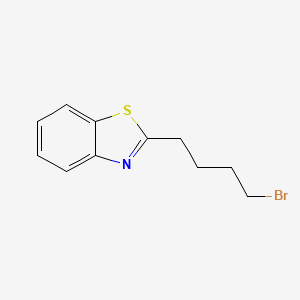 molecular formula C11H12BrNS B13614191 2-(4-Bromobutyl)benzo[d]thiazole 