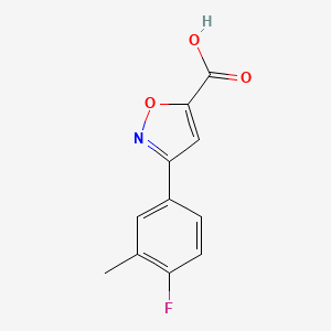 3-(4-Fluoro-3-methylphenyl)isoxazole-5-carboxylic acid