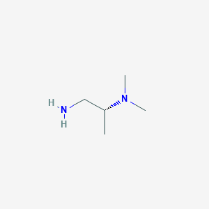 molecular formula C5H14N2 B13614239 [(2R)-1-aminopropan-2-yl]dimethylamine 