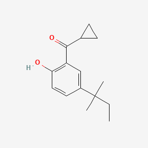 Cyclopropyl(2-hydroxy-5-(tert-pentyl)phenyl)methanone