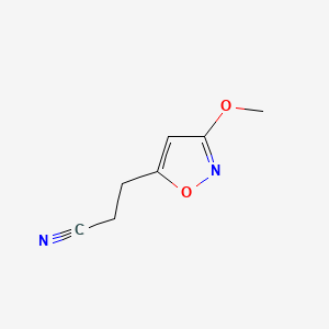 3-(3-Methoxyisoxazol-5-YL)propanenitrile