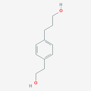 B136143 3-[4-(2-Hydroxyethyl)phenyl]propan-1-OL CAS No. 143260-83-7