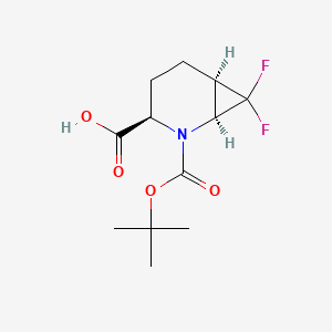 (1S,3R,6R)-2-[(tert-butoxy)carbonyl]-7,7-difluoro-2-azabicyclo[4.1.0]heptane-3-carboxylicacid