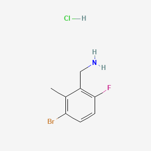 1-(3-Bromo-6-fluoro-2-methylphenyl)methanaminehydrochloride