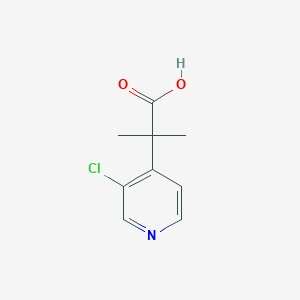 molecular formula C9H10ClNO2 B13614335 2-(3-Chloropyridin-4-yl)-2-methylpropanoic acid 