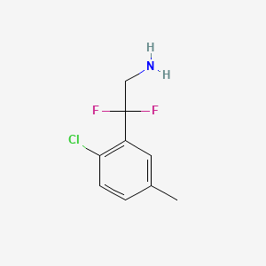 2-(2-Chloro-5-methylphenyl)-2,2-difluoroethan-1-amine