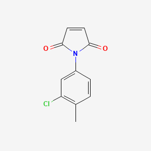 molecular formula C11H8ClNO2 B1361436 1-(3-chloro-4-methylphenyl)-1H-pyrrole-2,5-dione CAS No. 52845-68-8