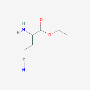 Ethyl 2-amino-4-cyanobutanoate