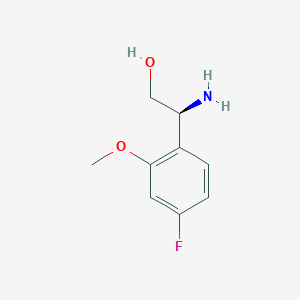 (2S)-2-Amino-2-(4-fluoro-2-methoxyphenyl)ethan-1-OL