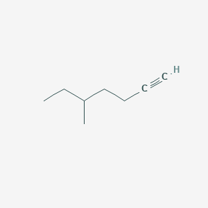 molecular formula C8H14 B13614381 1-Heptyne, 5-methyl- CAS No. 61064-09-3