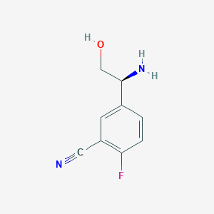 (S)-5-(1-amino-2-hydroxyethyl)-2-fluorobenzonitrile