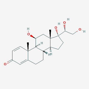 molecular formula C21H30O5 B136144 (11beta,20R)-11,17,20,21-Tetrahydroxypregna-1,4-dien-3-one CAS No. 15847-24-2