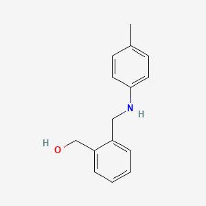 molecular formula C15H17NO B1361441 (2-{[(4-Methylphenyl)amino]methyl}phenyl)methanol 