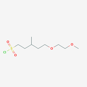 5-(2-Methoxyethoxy)-3-methylpentane-1-sulfonyl chloride