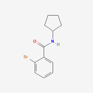 molecular formula C12H14BrNO B1361443 2-bromo-N-cyclopentylbenzamide CAS No. 326899-55-2