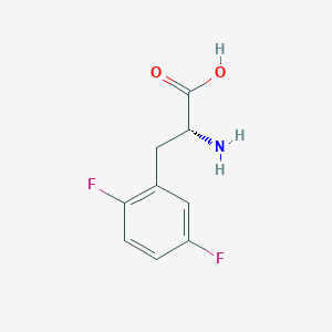 molecular formula C9H9F2NO2 B1361449 2,5-二氟-D-苯丙氨酸 CAS No. 266360-61-6