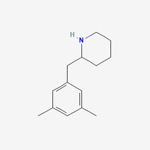 molecular formula C14H21N B13614490 2-(3,5-Dimethylbenzyl)piperidine 