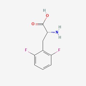 molecular formula C9H9F2NO2 B1361450 D-2,6-Difluorophenyl-alanine CAS No. 266360-62-7