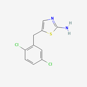 molecular formula C10H8Cl2N2S B1361452 5-(2,5-Dichloro-benzyl)-thiazol-2-ylamine CAS No. 405921-35-9