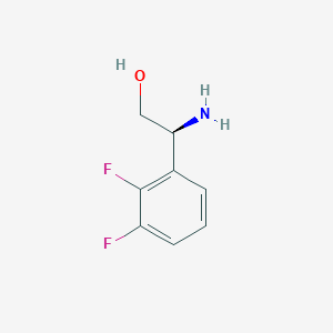 molecular formula C8H9F2NO B13614526 (2S)-2-Amino-2-(2,3-difluorophenyl)ethan-1-OL 