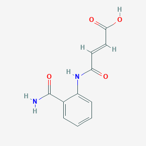 molecular formula C11H10N2O4 B1361455 4-(2-Carbamoylphenylamino)-4-oxobut-2-enoic acid 