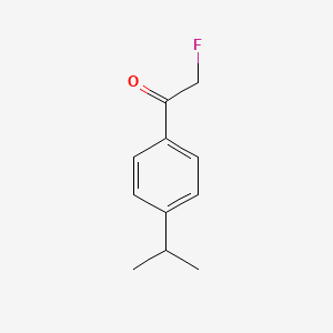 molecular formula C11H13FO B13614568 2-Fluoro-1-[4-(1-methylethyl)phenyl]ethanone 