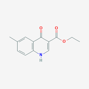 molecular formula C13H13NO3 B1361459 Ethyl 4-hydroxy-6-methylquinoline-3-carboxylate CAS No. 85418-82-2