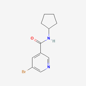 molecular formula C11H13BrN2O B1361462 N-Cyclopentyl 5-bromonicotinamide CAS No. 302953-16-8