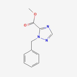 molecular formula C11H11N3O2 B13614626 methyl1-benzyl-1H-1,2,4-triazole-5-carboxylate 