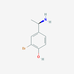 (r)-4-(1-Aminoethyl)-2-bromophenol