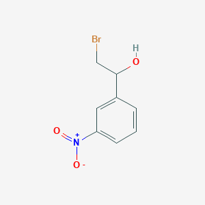 molecular formula C8H8BrNO3 B13614643 2-Bromo-1-(3-nitrophenyl)ethanol 