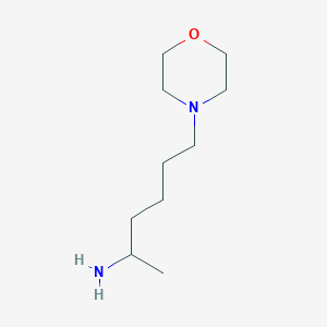 molecular formula C10H22N2O B13614670 6-Morpholinohexan-2-amine 