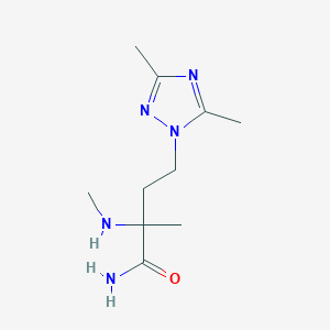 4-(3,5-Dimethyl-1h-1,2,4-triazol-1-yl)-2-methyl-2-(methylamino)butanamide