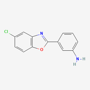 molecular formula C13H9ClN2O B1361471 3-(5-Chloro-1,3-benzoxazol-2-yl)aniline CAS No. 293737-77-6