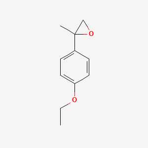 molecular formula C11H14O2 B13614727 2-(4-Ethoxyphenyl)-2-methyloxirane 