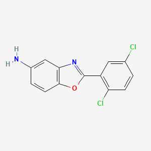 molecular formula C13H8Cl2N2O B1361473 2-(2,5-Dichlorophenyl)-1,3-benzoxazol-5-amine CAS No. 293737-84-5