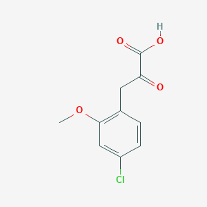 3-(4-Chloro-2-methoxyphenyl)-2-oxopropanoic acid