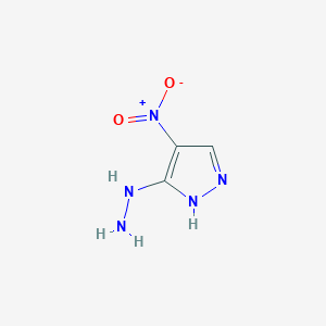 3H-Pyrazol-3-one,1,2-dihydro-4-nitro-,hydrazone(9CI)