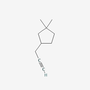 1,1-Dimethyl-3-(prop-2-yn-1-yl)cyclopentane