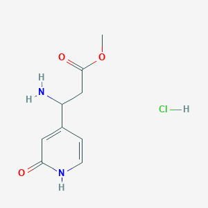 Methyl 3-amino-3-(2-hydroxypyridin-4-yl)propanoate hydrochloride