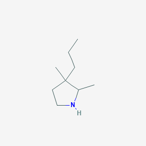 2,3-Dimethyl-3-propylpyrrolidine