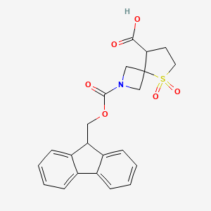 2-{[(9H-fluoren-9-yl)methoxy]carbonyl}-5,5-dioxo-5lambda6-thia-2-azaspiro[3.4]octane-8-carboxylic acid