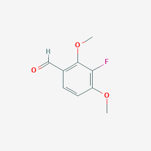 molecular formula C9H9FO3 B13614763 3-Fluoro-2,4-dimethoxybenzaldehyde 