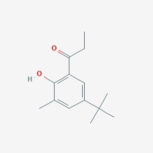 1-(5-Tert-butyl-2-hydroxy-3-methylphenyl)propan-1-one