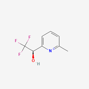 molecular formula C8H8F3NO B13614822 (1R)-2,2,2-trifluoro-1-(6-methylpyridin-2-yl)ethan-1-ol 