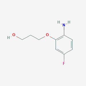 3-(2-Amino-5-fluorophenoxy)propan-1-ol