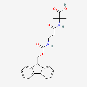 2-(3-((((9H-Fluoren-9-yl)methoxy)carbonyl)amino)propanamido)-2-methylpropanoic acid