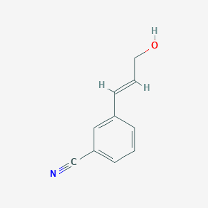 molecular formula C10H9NO B13614895 3-(3-Hydroxyprop-1-en-1-yl)benzonitrile 